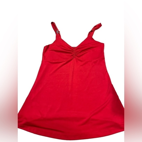 y2K 90s Style Camisole Red Size XS Bling Straps - Picture 3 of 4